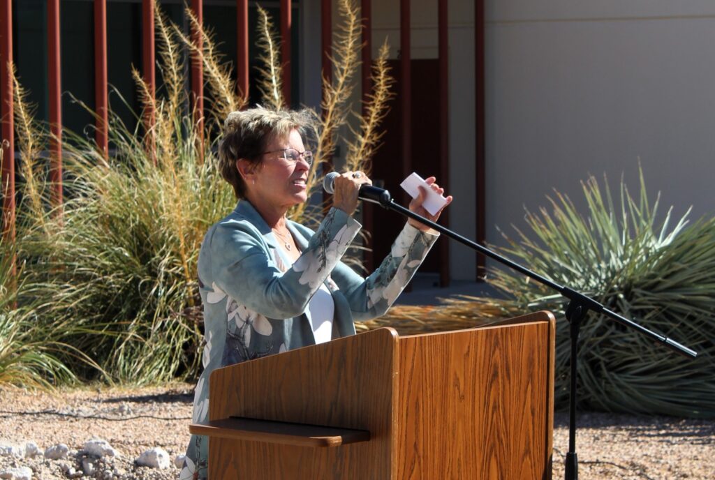 Mohave County representative giving a speech