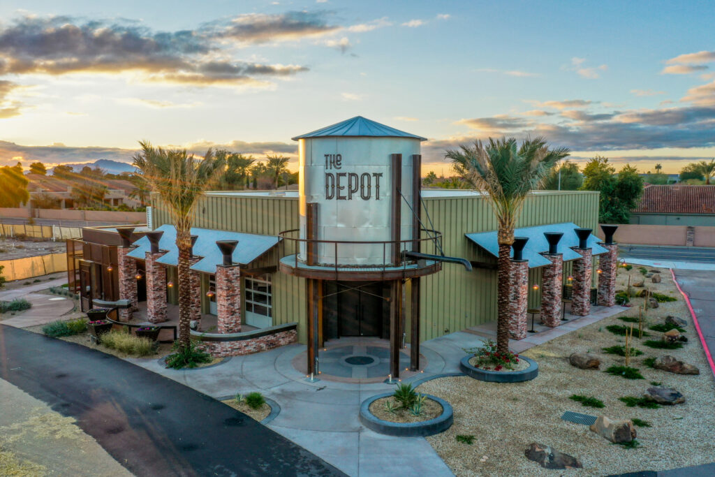 the depot exterior