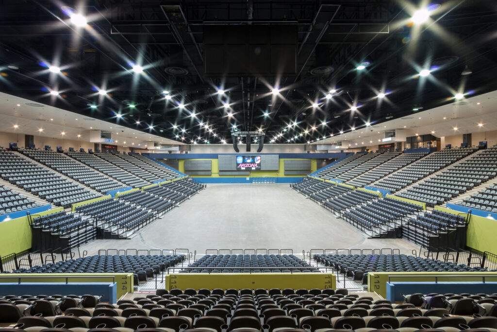 Large indoor sports arena